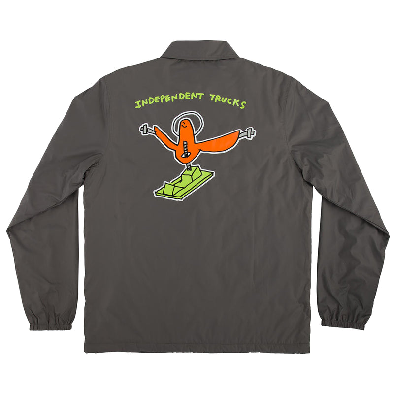 Independent Gonz Hanger Windbreaker Jacket - Charcoal