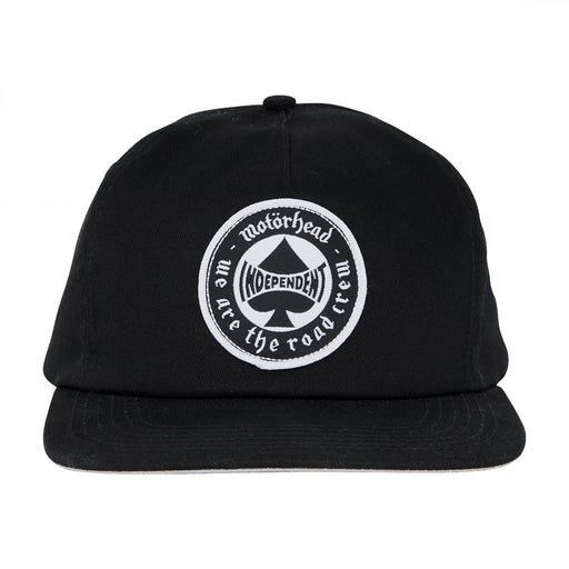 Independent X Motorhead Spade Snap Back - Black Front
