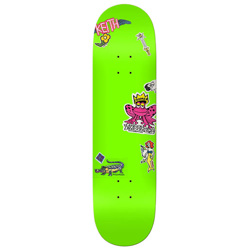 Krooked Deck - Brad Cromer Neon Sticker 8.25"