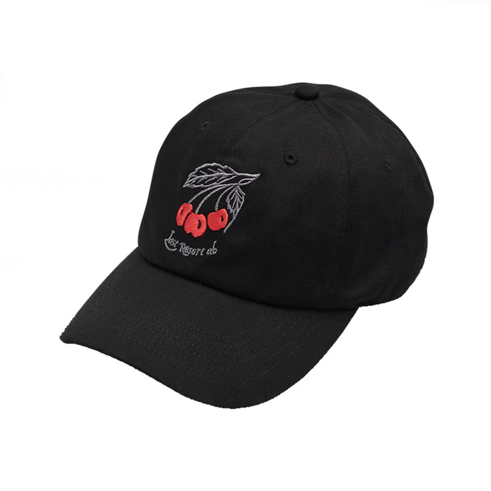 Last Resort Cherries Strap Back - Black Front