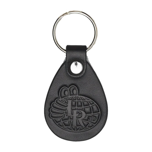 Last Resort Leather Drop Tab Key Chain - Black
