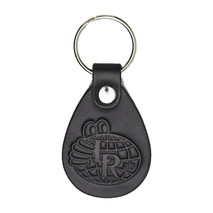 Last Resort Leather Drop Tab Key Chain - Black