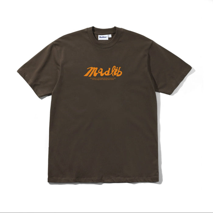 Butter Goods x Madlib Alias T-Shirt - Brown | Underground Skateshop