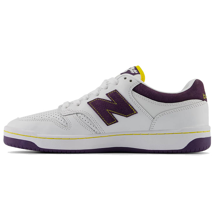 New Balance 480 - White/Purple Left