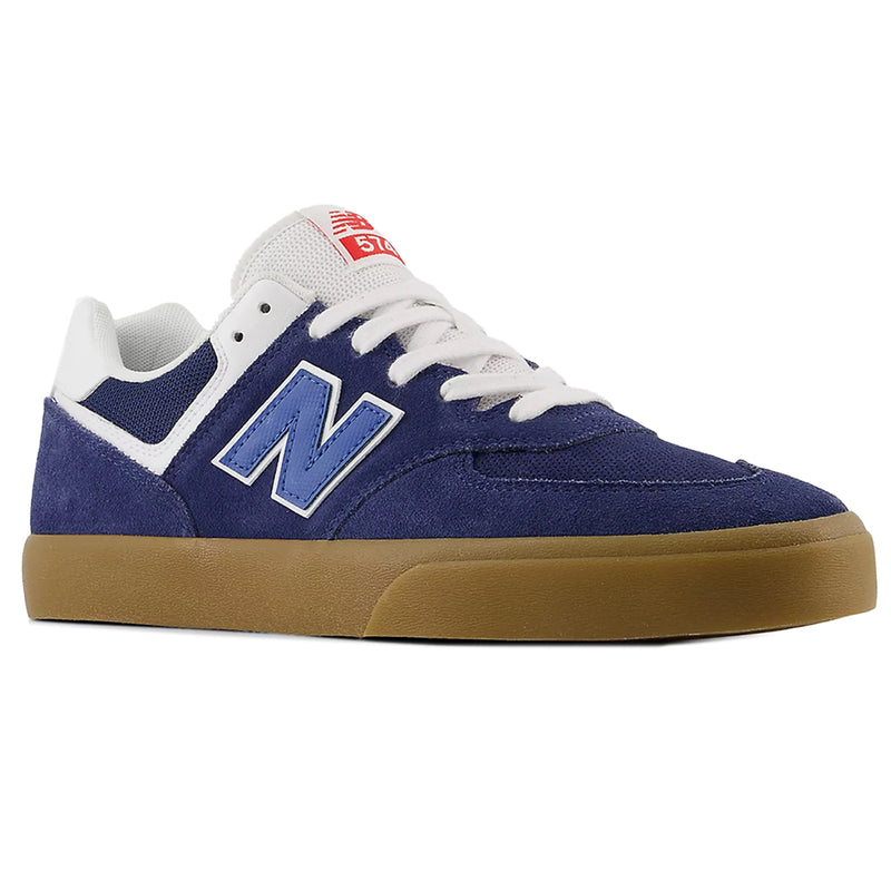 New Balance 574 - Navy/Gum | Underground Skate Shop