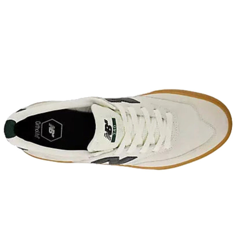 New Balance Numeric 340 - White/Black/Gum Top