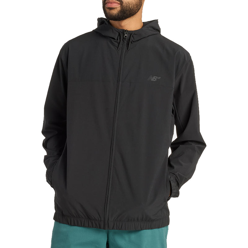 New Balance Numeric Woven Full Zip Jacket - Black Front