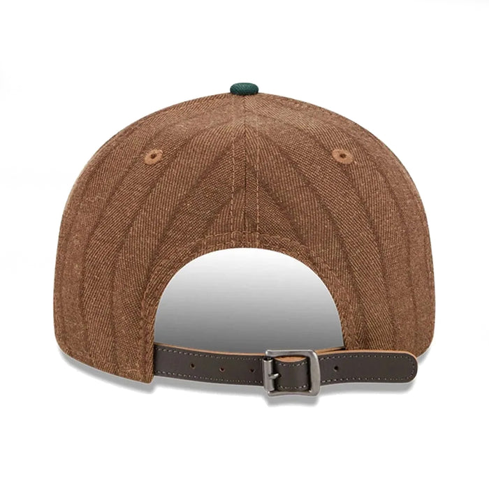 New Era Oakland A's Wool Pinstripe 9Fifty Strap Back - Brown/Green Back