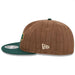 New Era Oakland A's Wool Pinstripe 9Fifty Strap Back - Brown/Green Left
