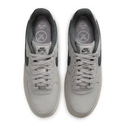  Nike SB Air Force 1 x Yuto sneakers in light gray, shown from a top-down view on a white background.