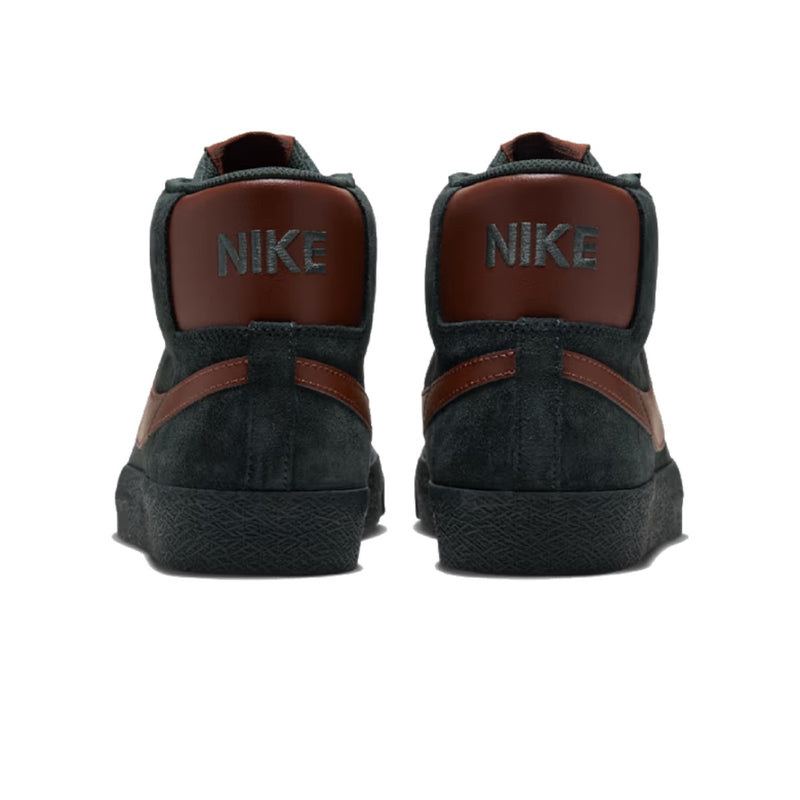Nike SB Blazer Mid - Black Spruce/ Corduroy Brown Heel