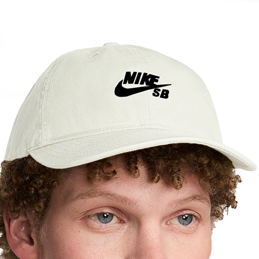 Nike SB Club Strap Back Cap - Cream Front