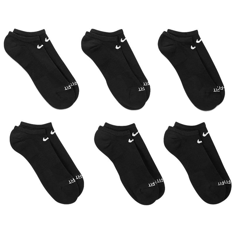 Nike SB Everyday 6-Pack No Show Sock - Black