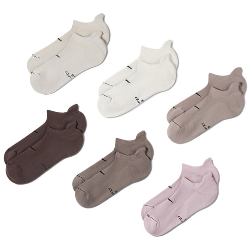 Nike SB Everyday 6-Pack No Show Sock - Earth Tones