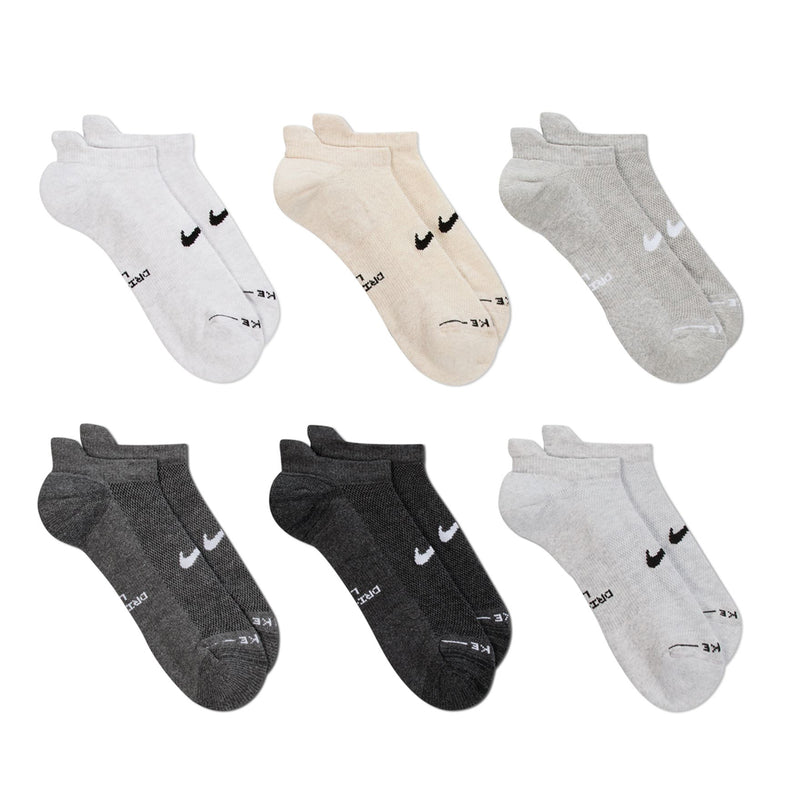 Nike SB 6-Pack No Show Sock - Grey Tones | Underground Skate Shop