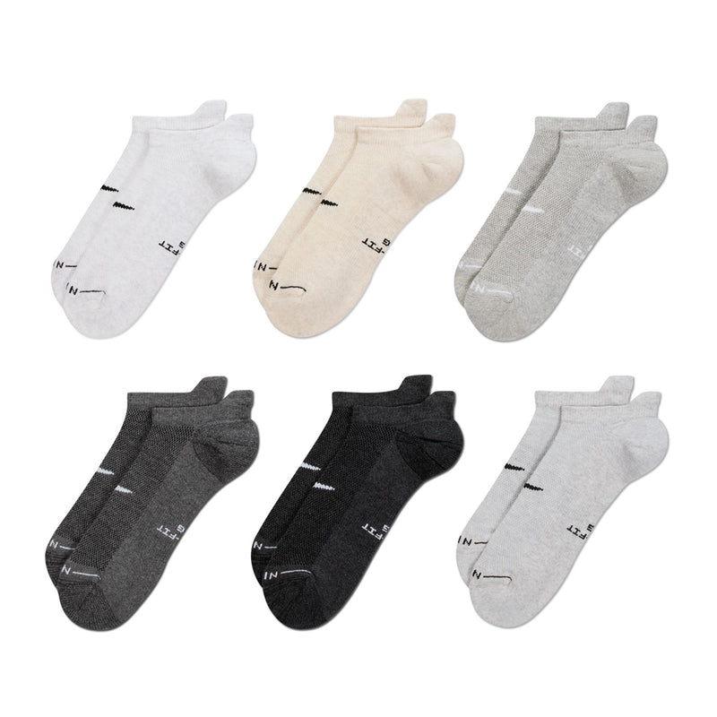 Nike SB 6-Pack No Show Sock - Grey Tones | Underground Skate Shop