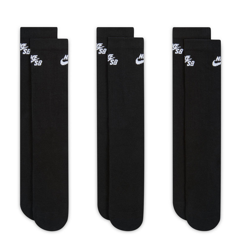 Nike SB Everyday Elevated 6-Pack Socks - Black | Underground Skateshop
