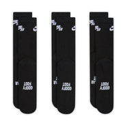 Nike SB Everyday Elevated 6-Pack Socks - Black | Underground Skateshop