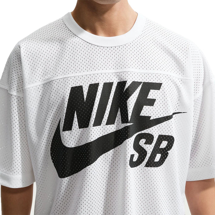 Nike SB GFX Mesh Football Jersey - White Detail