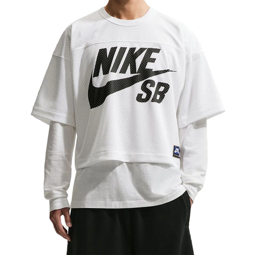 Nike SB GFX Mesh Football Jersey - White Front