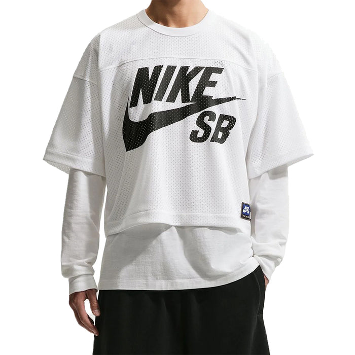 Nike SB GFX Mesh Football Jersey - White Front