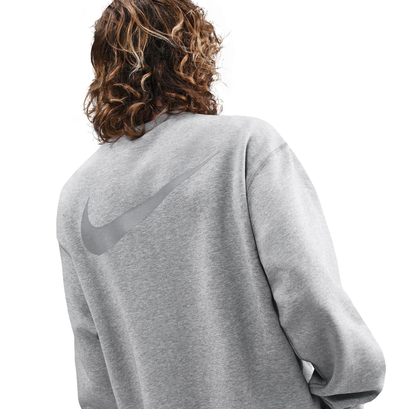 Nike SB Koston Fleece Crew Neck - Heather Grey Back