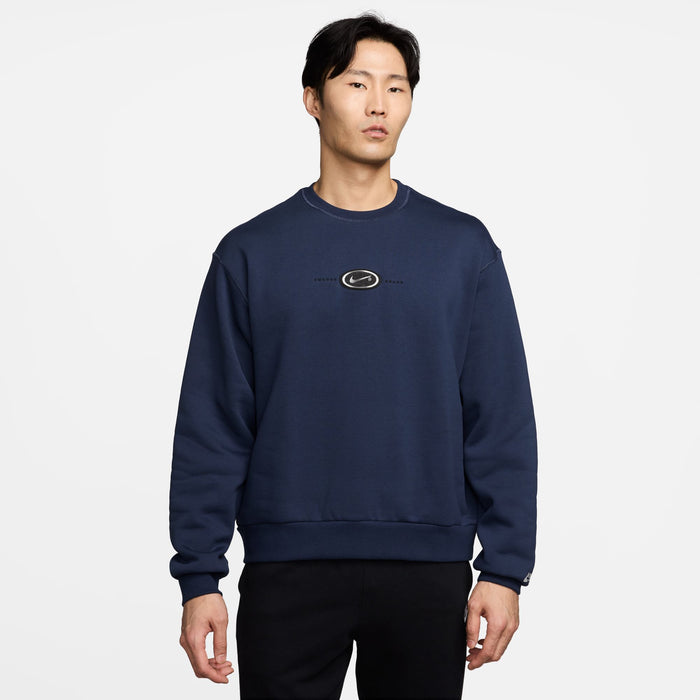 Nike SB Koston Fleece Crew Neck - Navy Front