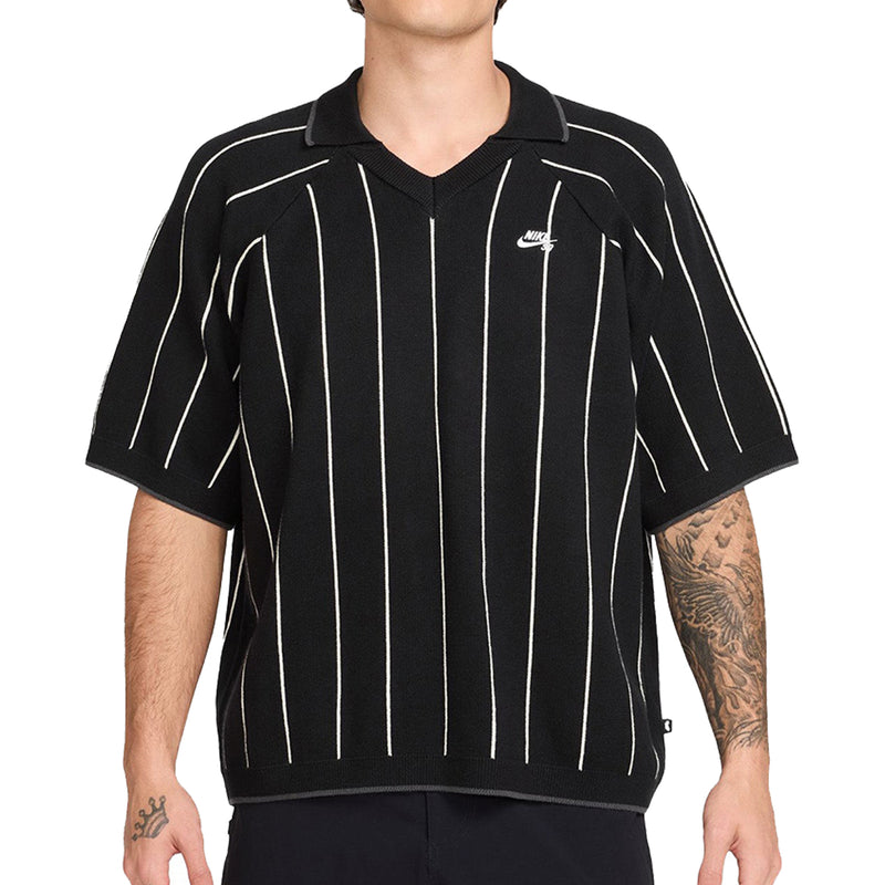 Nike SB Polo Sweater - Black Front