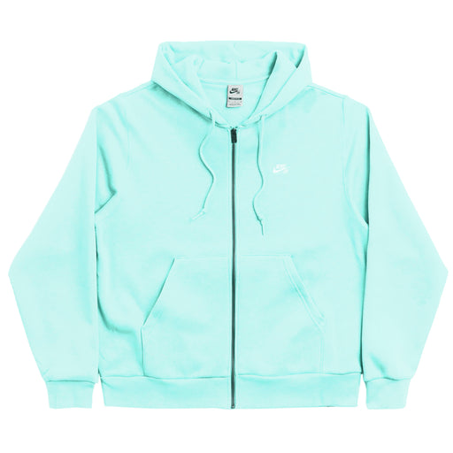 Nike SB Zip Up Logo Skate Hoodie - Powder Blue Front