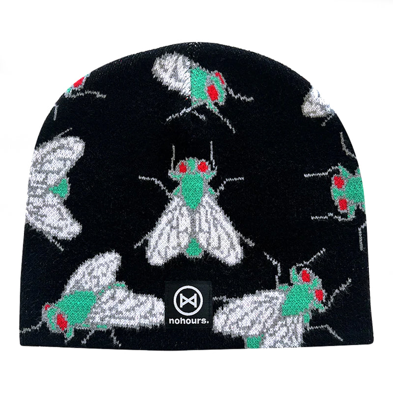 No Hours Fly Paper Beanie - Black
