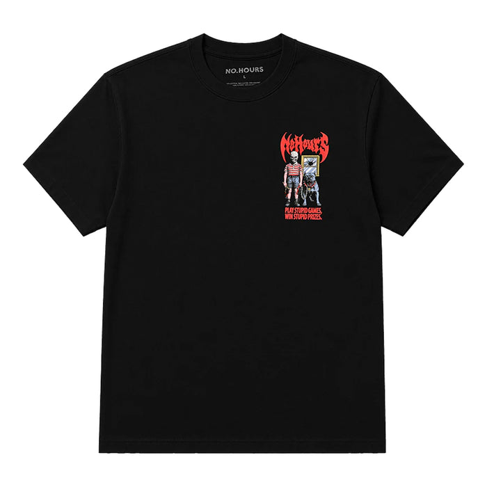 No Hours Games T-Shirt - Black Front