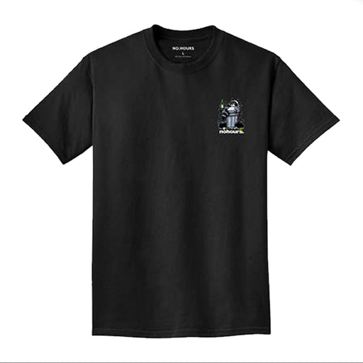 No Hours Night Trash T-Shirt - Black Front