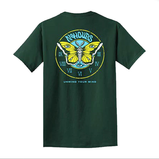 No Hours Unwind T-Shirt - Forest Green Back