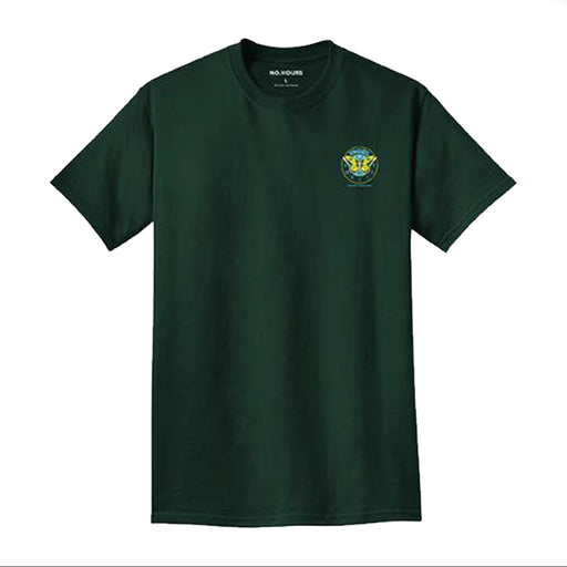 No Hours Unwind T-Shirt - Forest Green Front