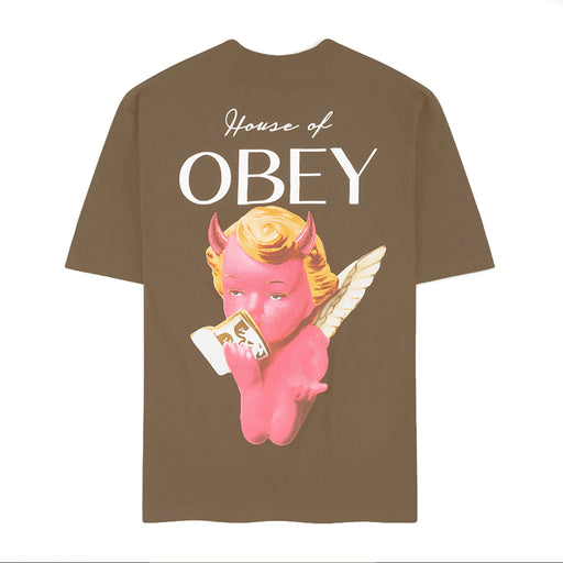 Obey House of Obey T-Shirt - Silt Brown Back