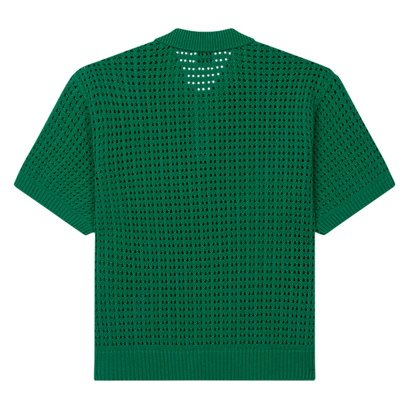 Obey Kody Woven Polo Shirt - Green Back