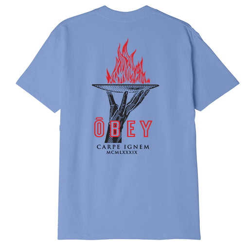 Obey Seize Fire T-Shirt - Lavender | Underground Skate Shop