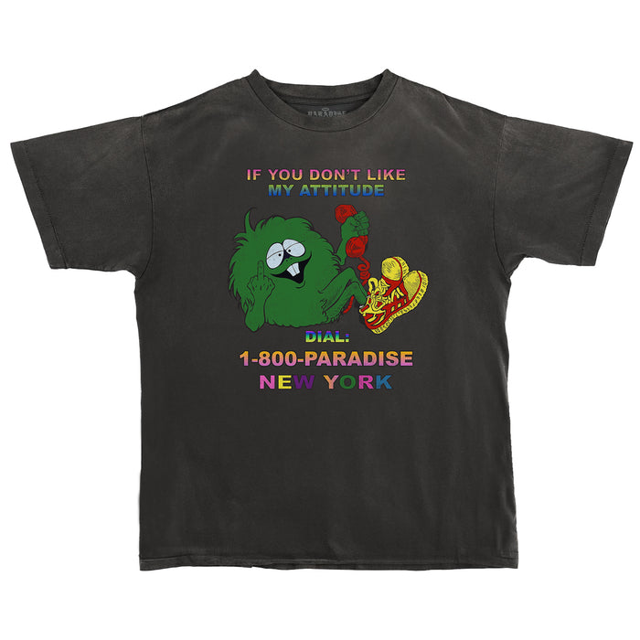 Paradise NYC Attitude T-Shirt - Vintage Black