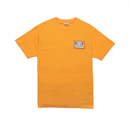Passport x Evisen Logo Lock Up T-Shirt - Orange Sherbet | Underground Skate Shop