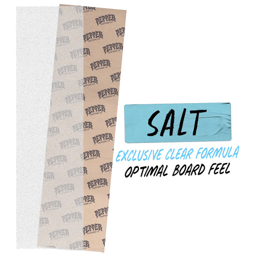 Pepper Grip Tape Single Sheet - Salt (Clear)