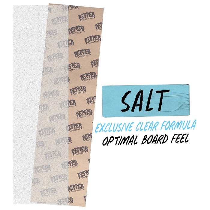 Pepper Grip Tape Single Sheet - Salt (Clear)