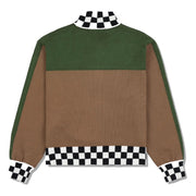 Pleasures Automation Knitted Track Jacket - Brown Back