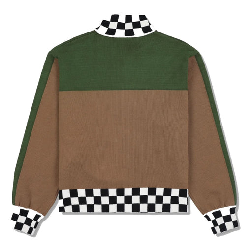 Pleasures Automation Knitted Track Jacket - Brown Back