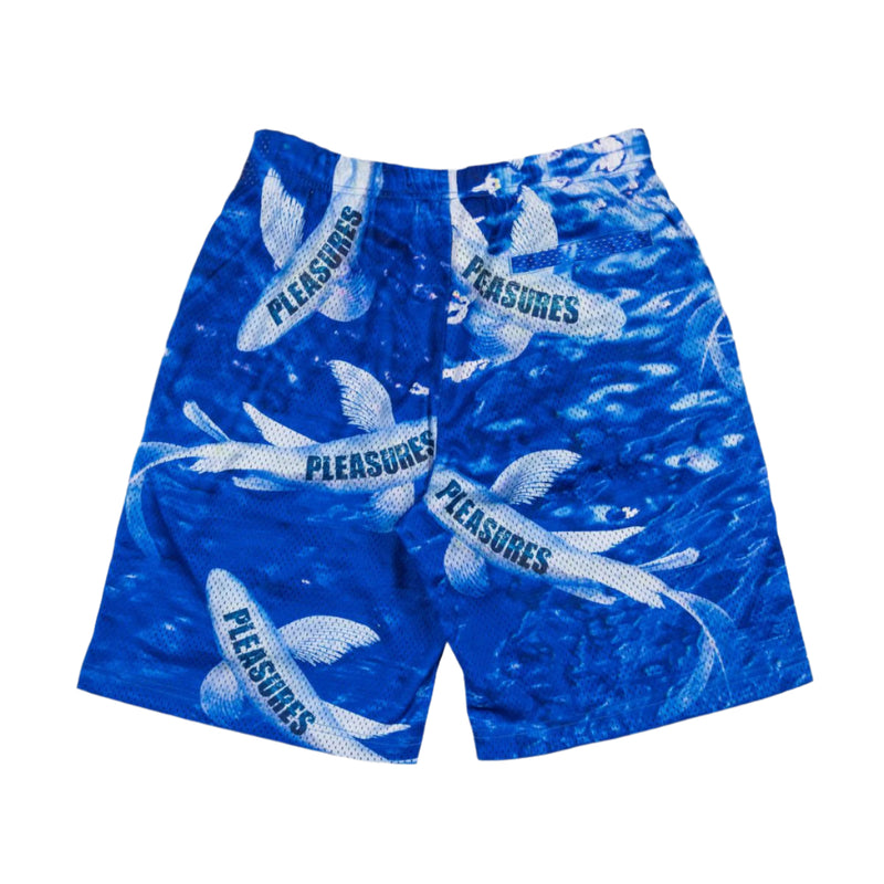 Pleasures Koi Mesh Shorts - Blue | Underground Skate Shop