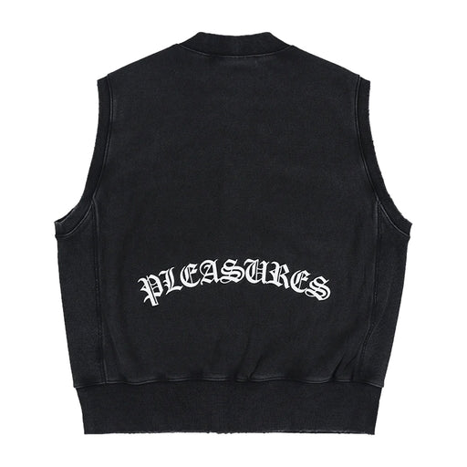 Pleasures Neural Zip Vest - Faded Black Back