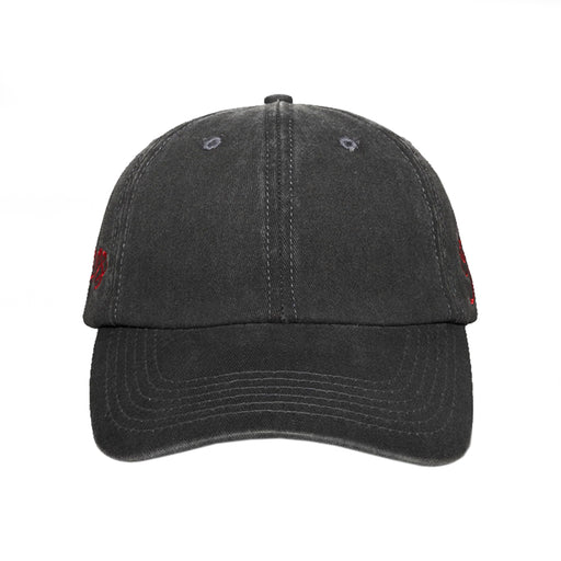Pleasures Scrawl Polo 6 Panel - Washed Black Front