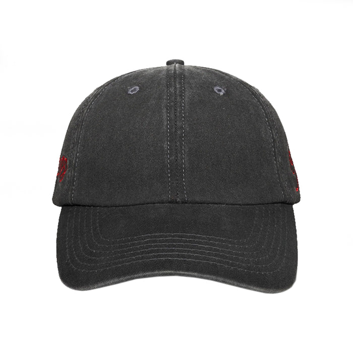 Pleasures Scrawl Polo 6 Panel - Washed Black Front