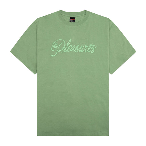 Pleasures Scrawl T-Shirt - Matcha Green Front