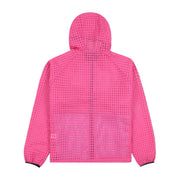 Pleasures System Plaid Hooded Jacket - Pink Back