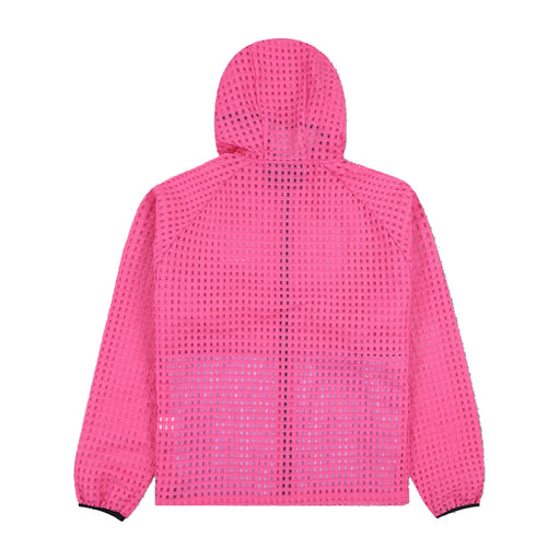 Pleasures System Plaid Hooded Jacket - Pink Back